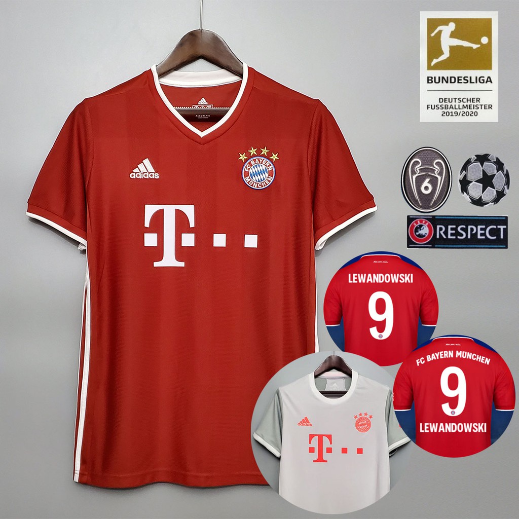 2020 2021 Bayern Munich Home Football Jersey UCL Bayern ...