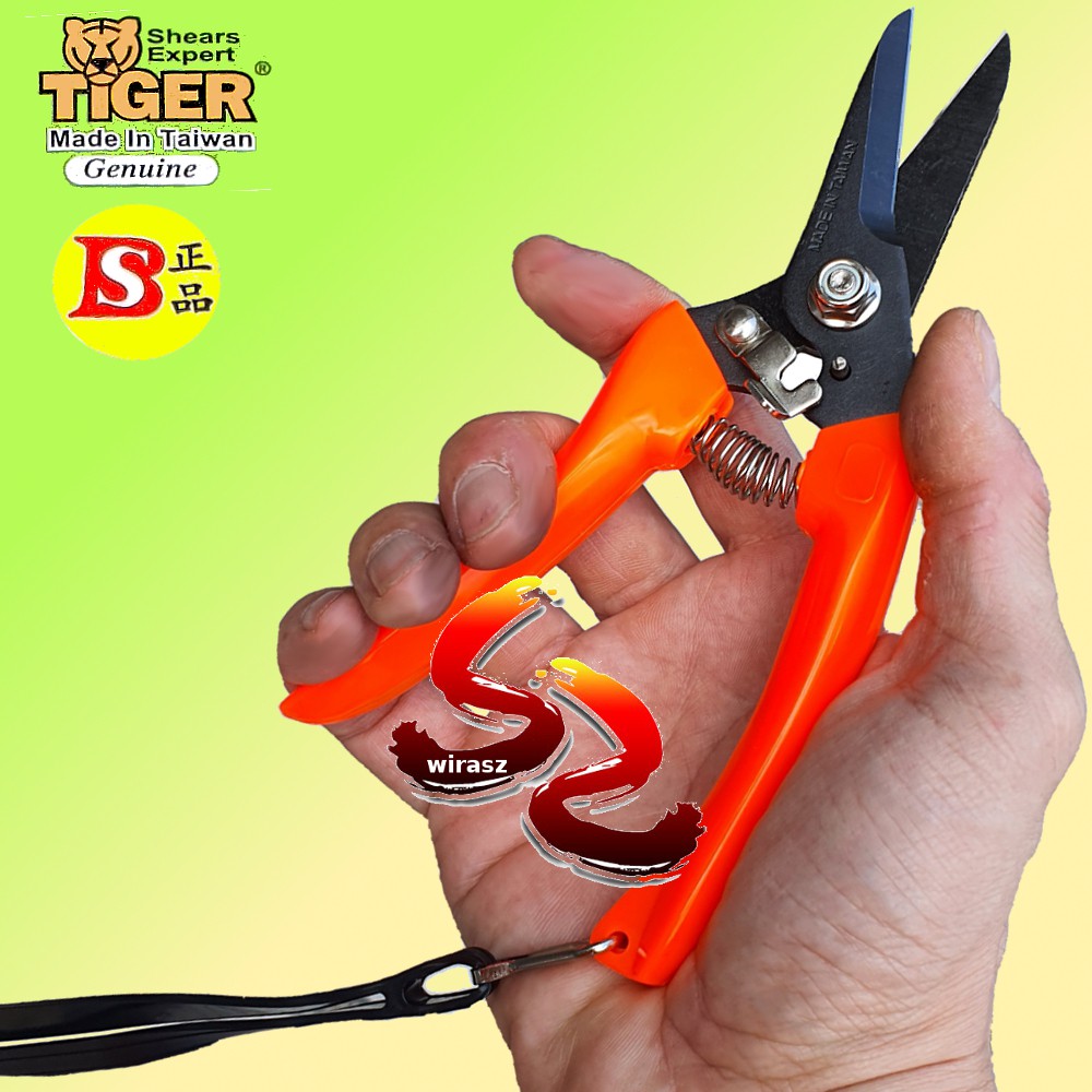 TIGER K-702 Multi Purpose Cutter PRUNING SHEARS / GARDEN / Wiring / Kitchen / DIY Project CUTTER ORIGINAL MADE IN TAIWAN