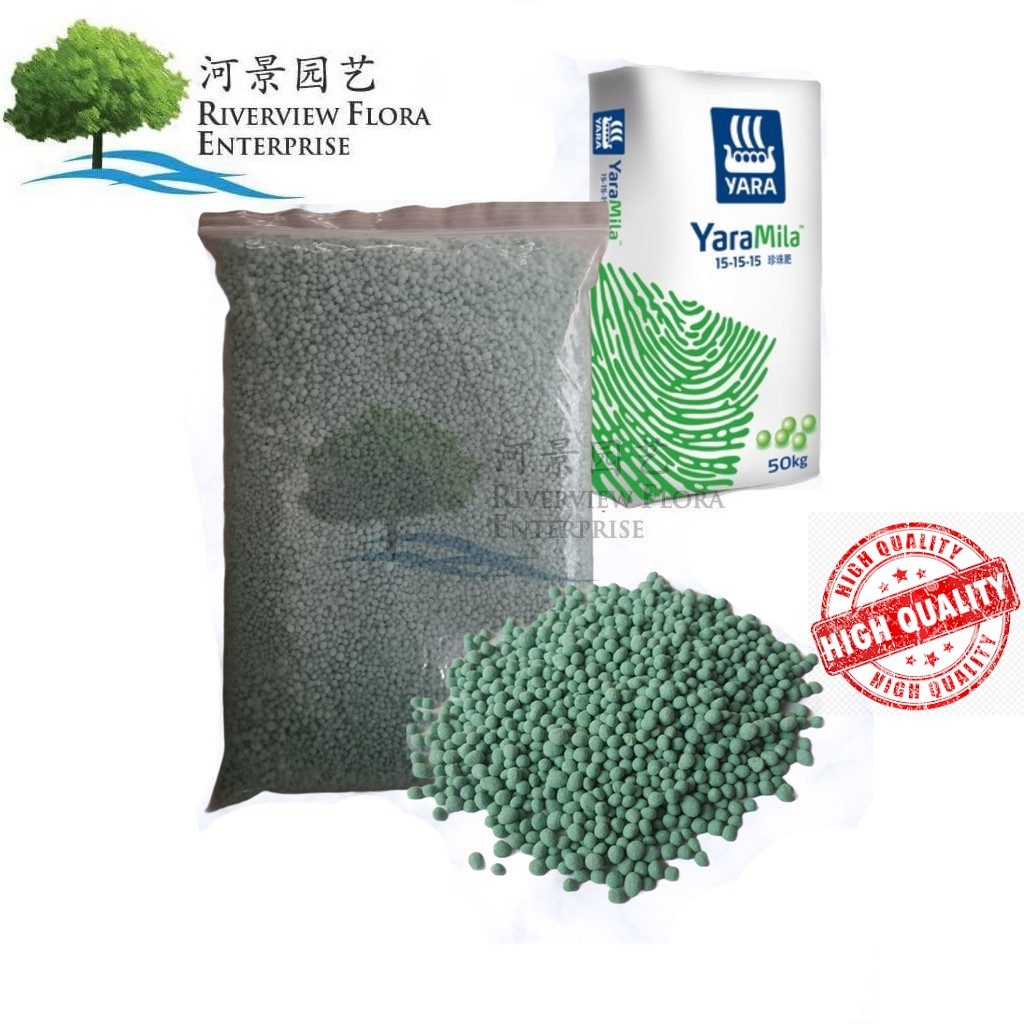 Yaramila 15 15 15 Compound Fertilizer Repack Npk 15 15 15 Baja Pokok Daun Buah 星王肥雅苒苗乐复合肥料 1kg Riverview Flora Shopee Malaysia