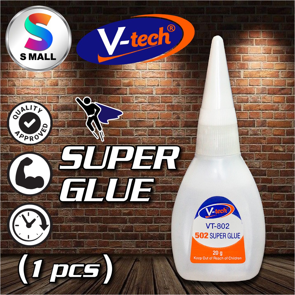 VTECH SUPER GLUE ALL PURPOSE ADHESIVE STRONG QUICK DRYING 502 VT802 Shopee Malaysia