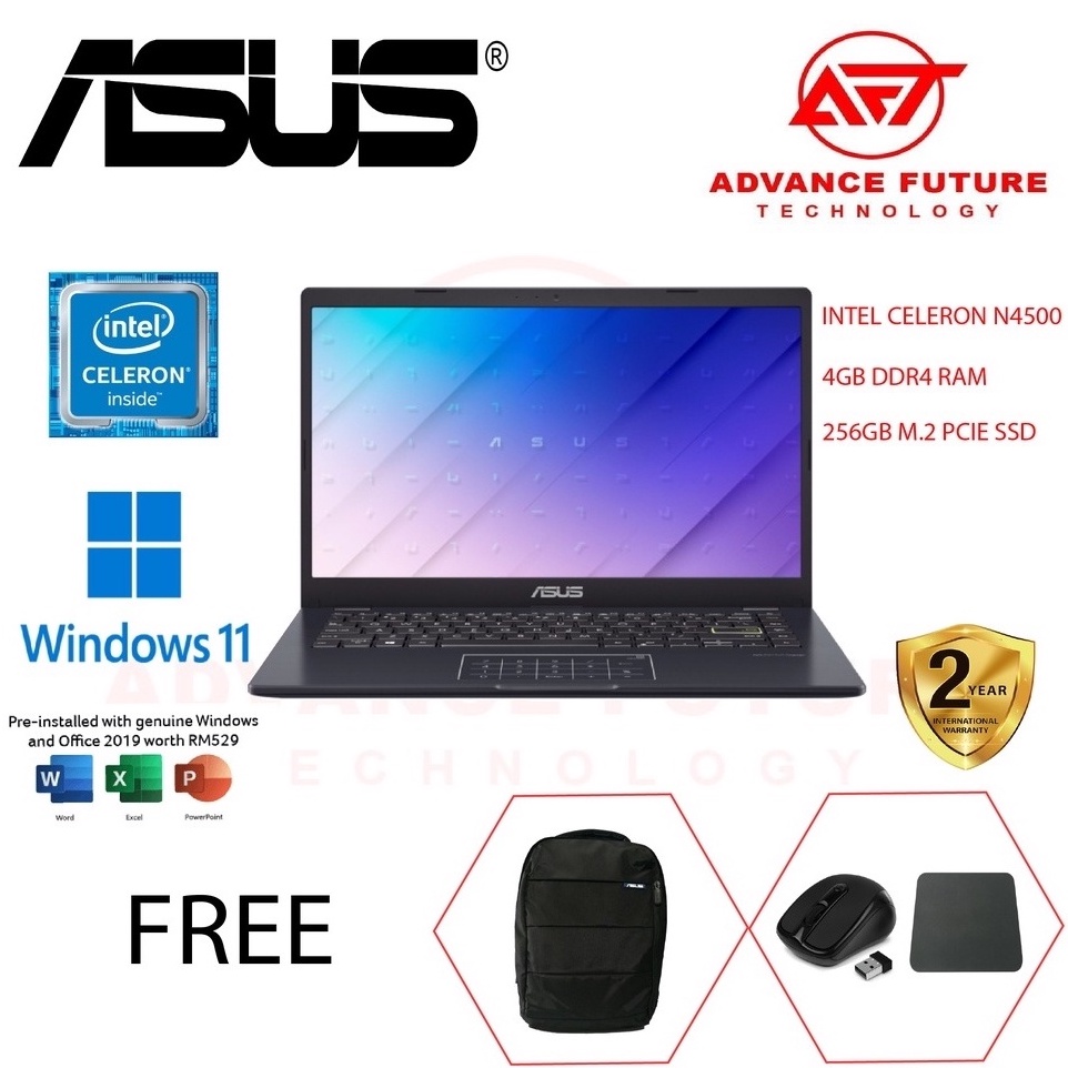 Asus Vivobook Go 14 E410k Abv256257307ws 14 Laptop Celeron N4500 8gb 256gb Ssd Intel 2729