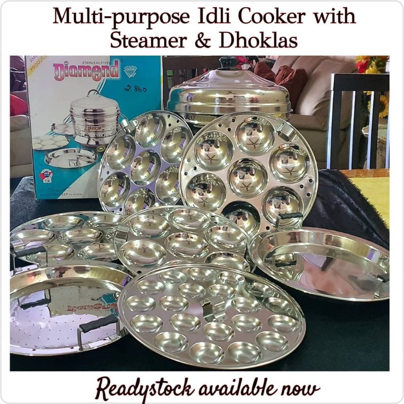 Multipurpose Idli Cooker with Steamer & Dhoklas Shopee Malaysia