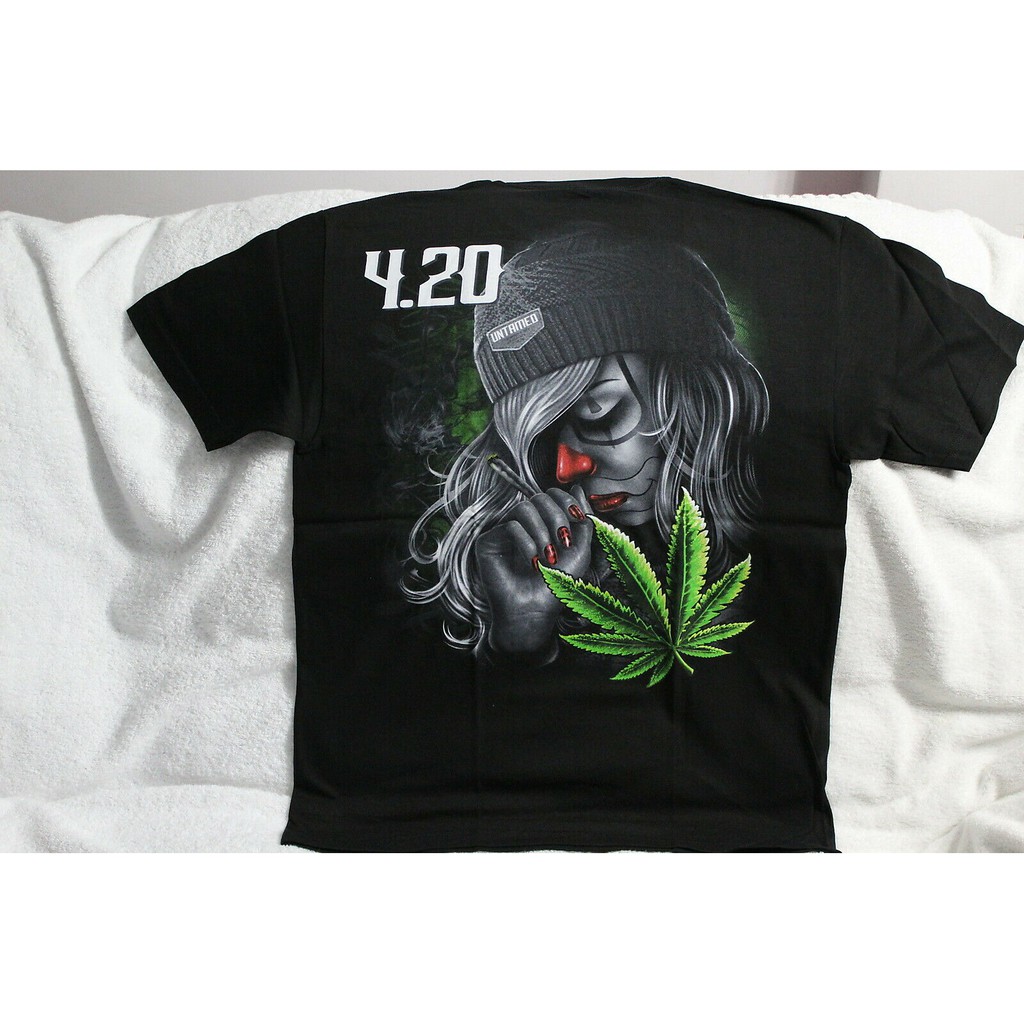 420 shirt Marijuana Leaf Weed T-shirt Pot Kush Bud Joint Dope High Tee Organic 