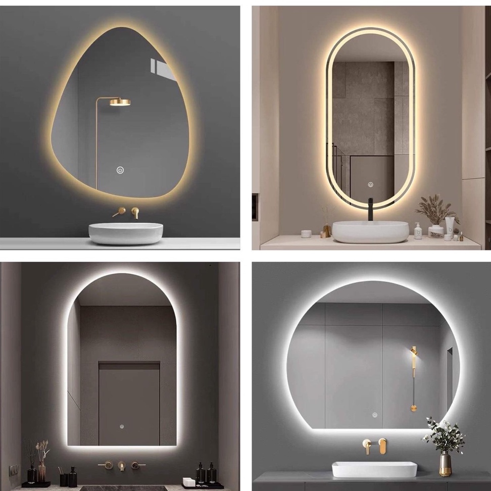 ITALY BRAND LED Mirror Wall Mirror Vanity Mirror Bathroom Lampu Cermin Dinding Solek IKEA Mirror Cermin Bilik Mandi IKEA