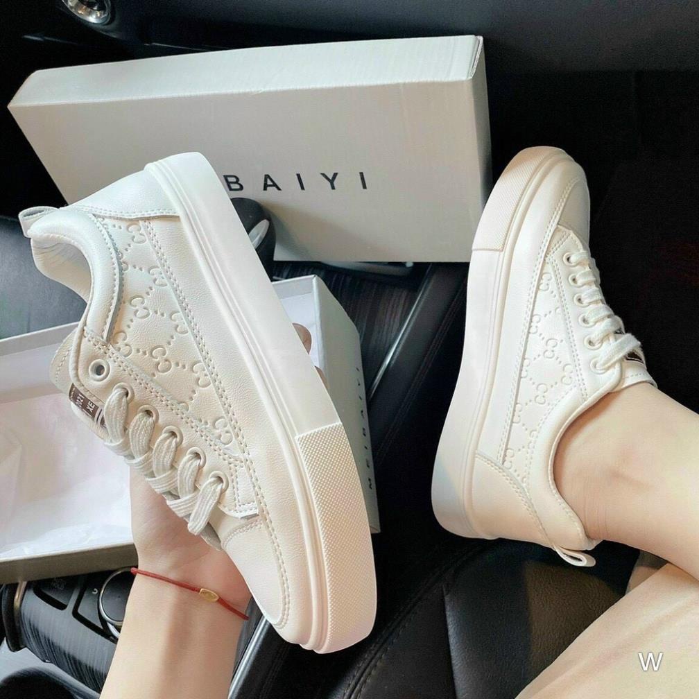 Gucci Simple BASIC Sneakers In Cream Color For Women FULLBOX | Shopee ...