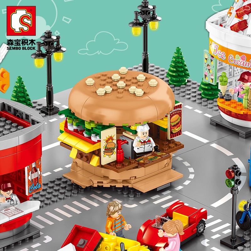 lego burger shop