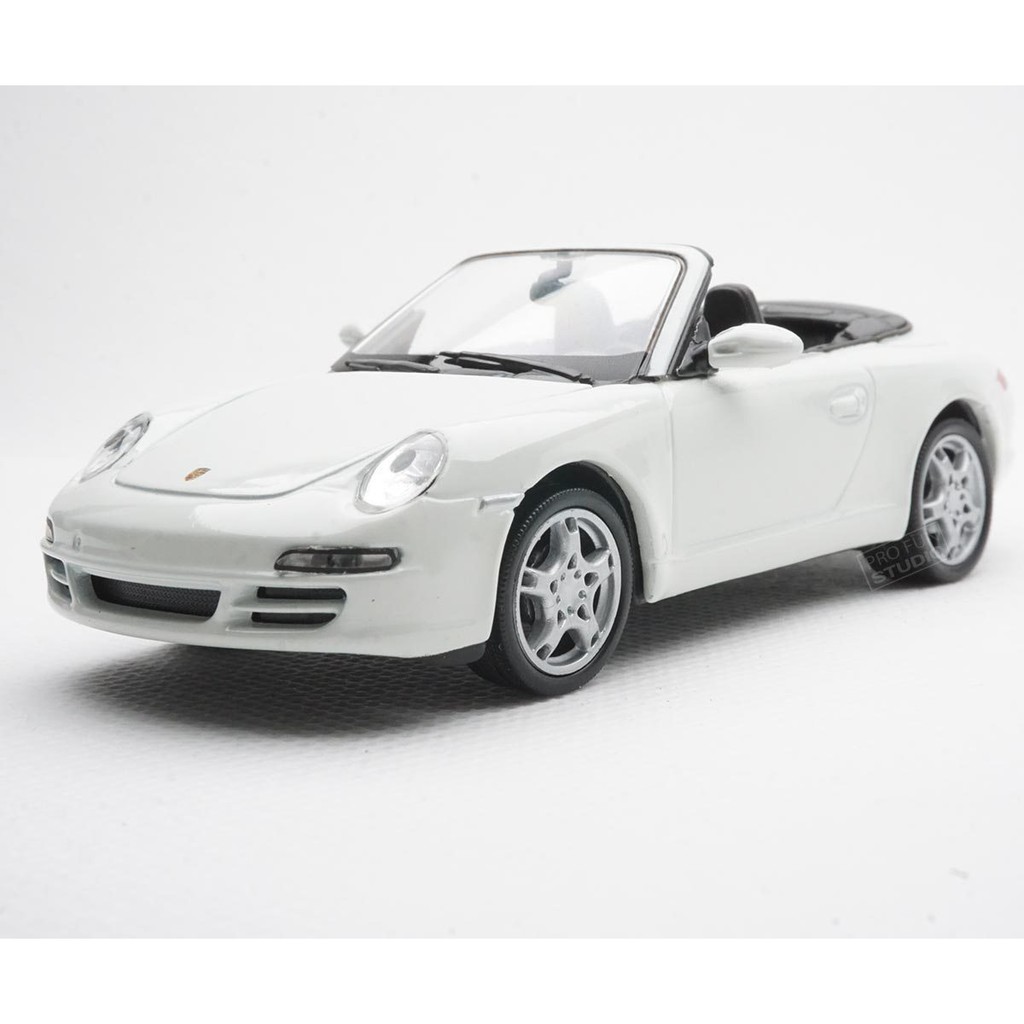 Welly Porsche 997 Cerrara S Racing 1:43 1/43 Diecast Car model White