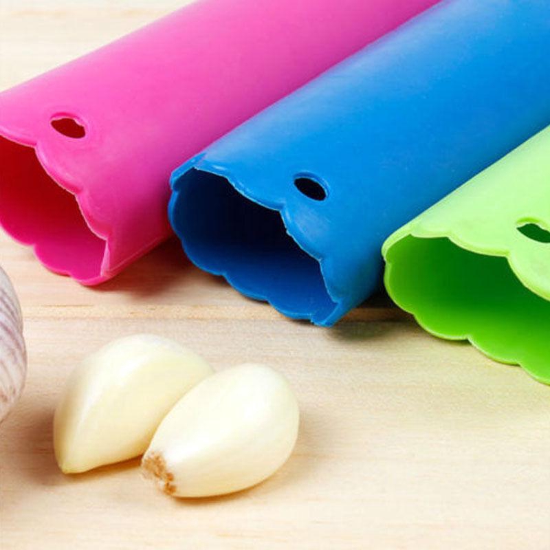 Silicone Garlic Clove Peeler Peel Stripper Tube Twist Easy Kitchen Tool Nice