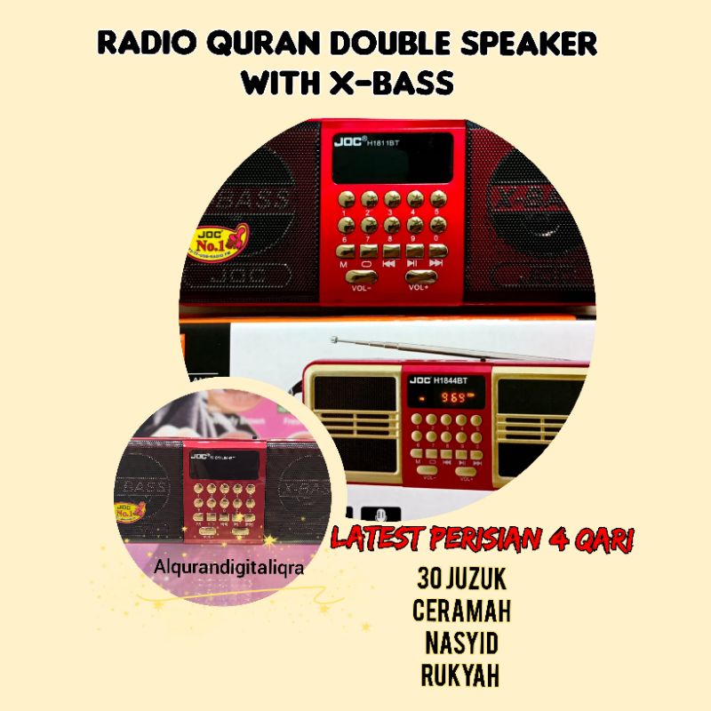 JOC RADIO AL-QURAN WITH BLUETOOH MEMORY CARD