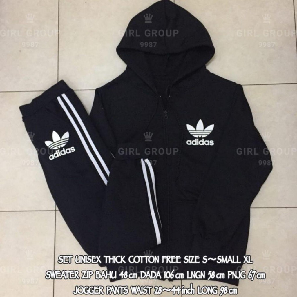 adidas sweater and joggers