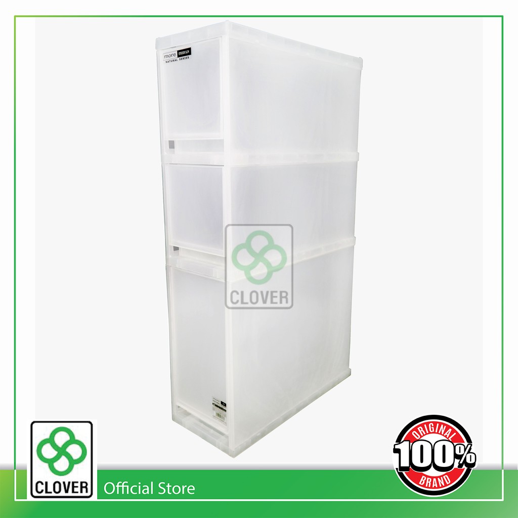 Clover More Natural Slim Na 3d 3t Translucent Stylish Storage