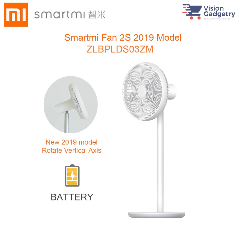 Smartmi Mijia Mi Smart Fan 2S Portable DC Inverter w Battery ...