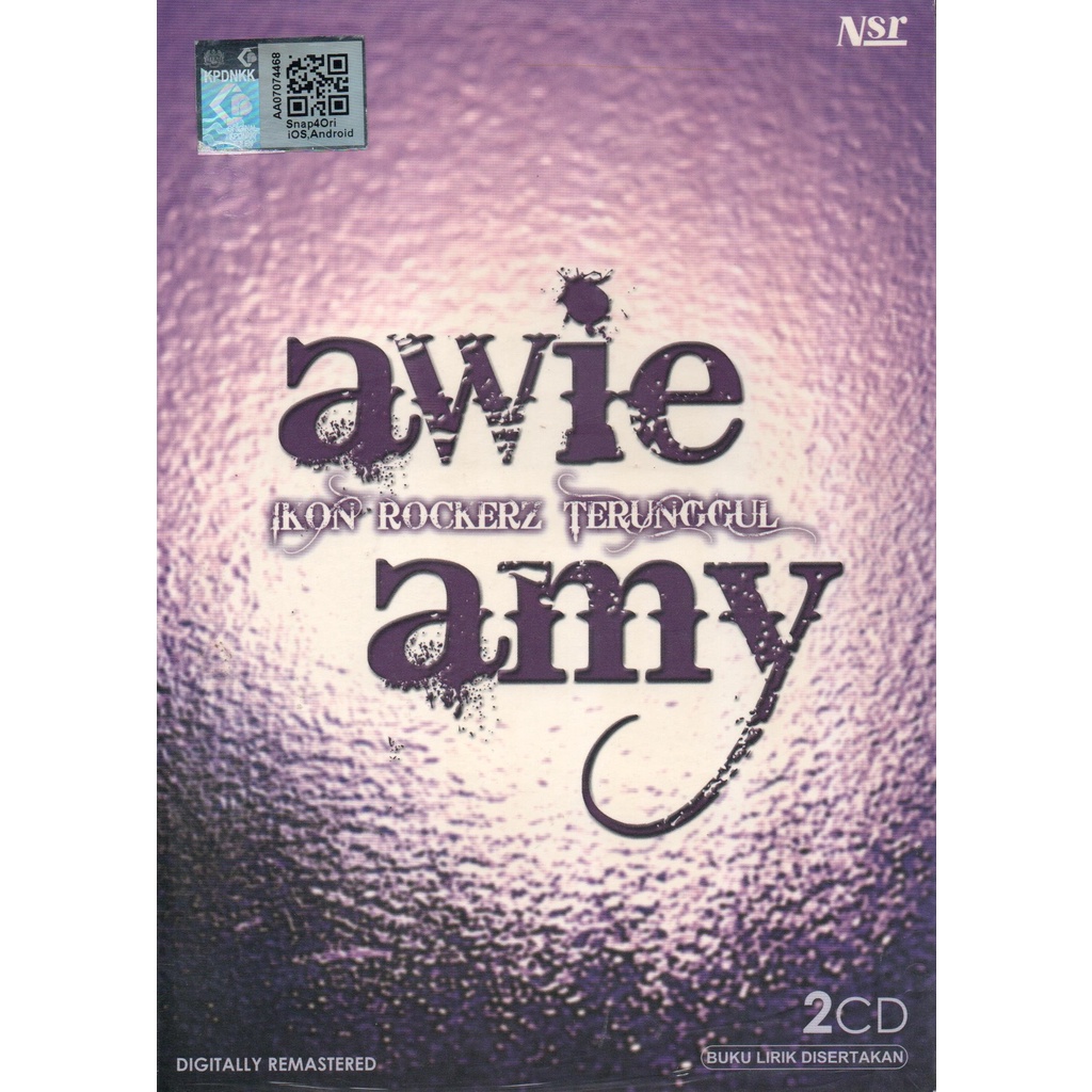 CD Awie & Amy : Ikon Rockerz Terunggul (2CD / 20 Lagu-Lagu / NSR-8578-2)