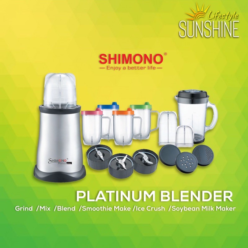 SHIMONO Platinum Series Blender SKP1009 Multifunctional food processor Shopee Malaysia