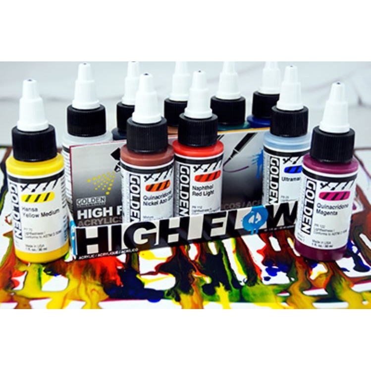 Golden Artist High Flow Acrylic Paint Sets Shopee Malaysia