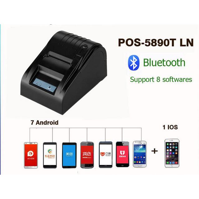Bluetooth Thermal Receipt Printer Srs Topup Pay Bill 7e Nokia Samsung Iphone Shopee Malaysia