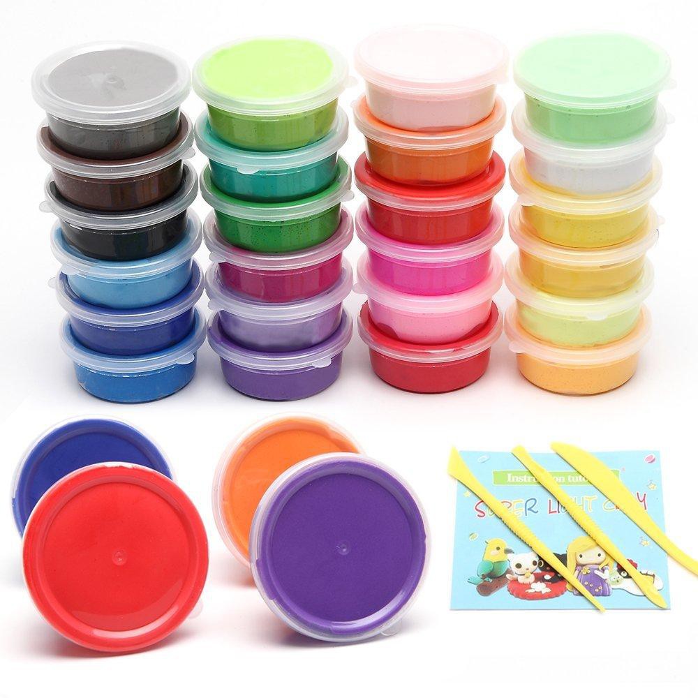 Super Light Clay Co To Jest 24 Colors Magic DIY Super Light Clay Slime Air Light Clay For Make