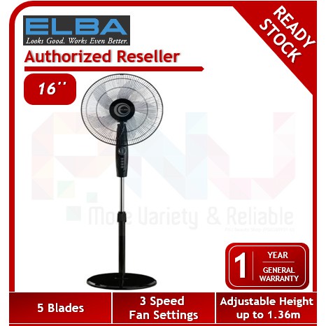 Elba Faber Midea 16 Inches Stand Fan Esf J1656 Fsf Viento 1631bk Fsf1631 Mf 16fs10n Mf 16fs18c Shopee Malaysia