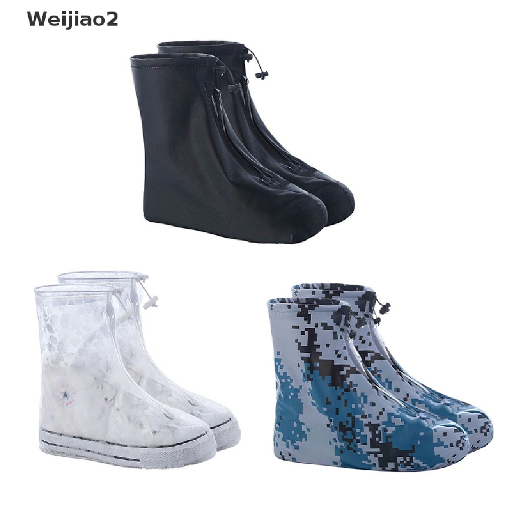 Weijiao2 Reusable Rain Boot Cover Non-slip Wear-resistant Thick Waterproof Shoe Cover MY