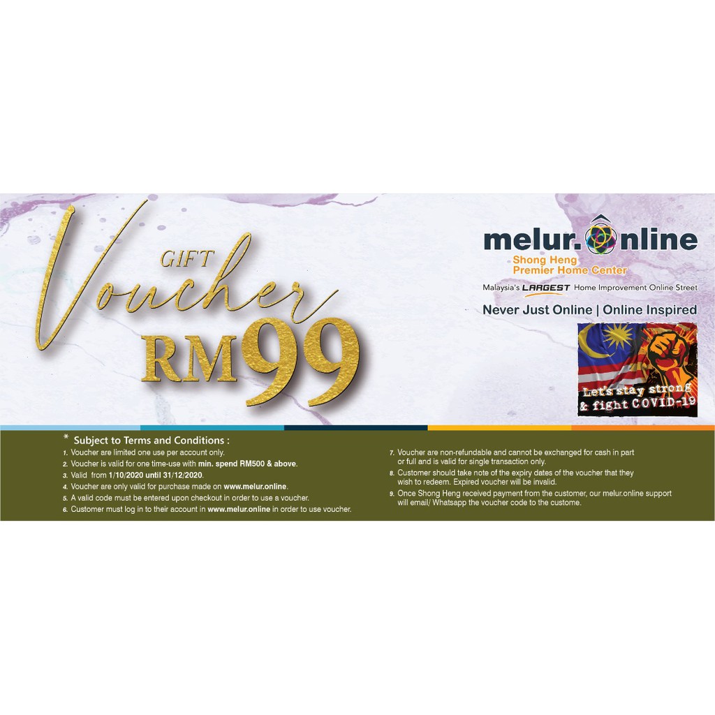 MELUR GIFT VOUCHER WORTH RM99
