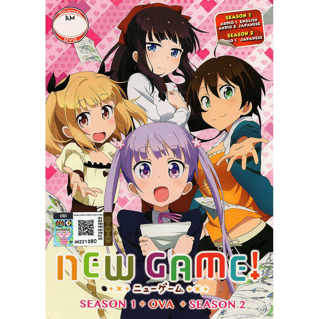 Dvd Anime New Game Season 1 Ova Season 2 Complete Shopee Malaysia