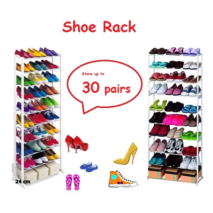 SHOE RACK , PORTABLE, STACKABLE , RACK Shopee Malaysia