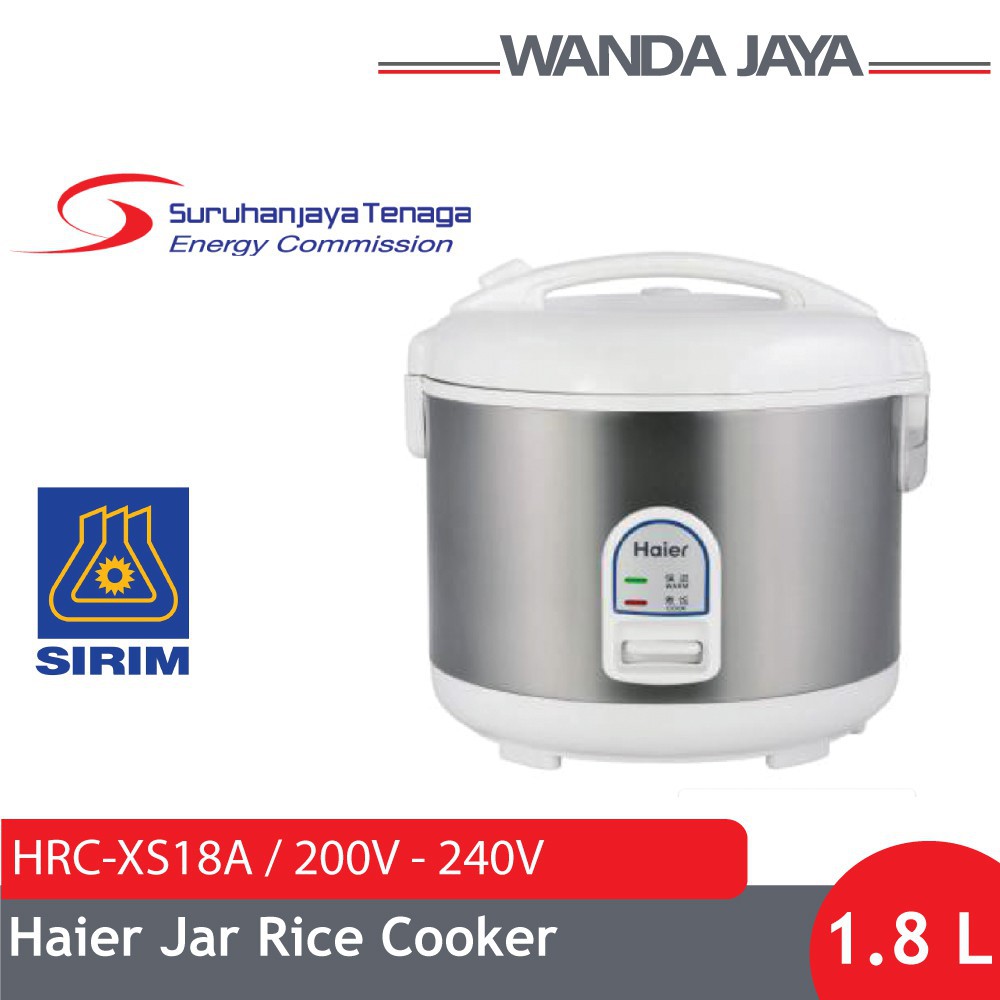 Periuk nasi/Periuk nasi mini Haier Jar Rice Cooker (1.8 L) (HRC-XS18A ...