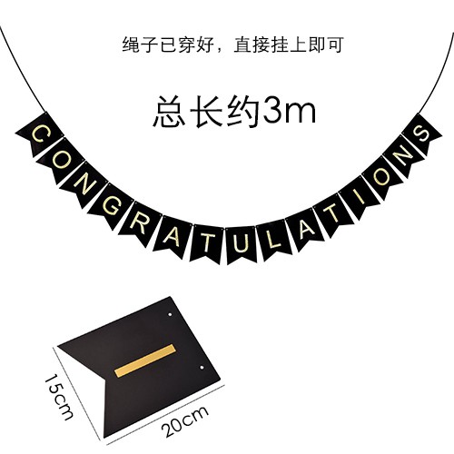 Congratulation University College Life Campus Memories Banner Hanging Wall Banner Ceremony Decor Party Decoration