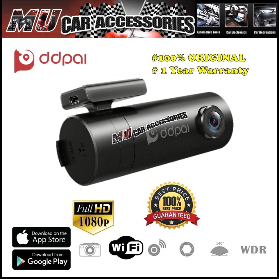 DDPai Mini Full HD 1080P Camera WiFi Car DVR Recorder Dash Cam | Shopee ...