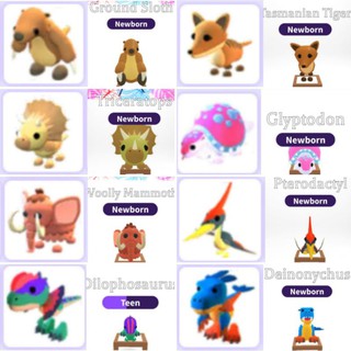 Roblox Adopt Me Fossil Pets (Common~Ultra-Rare) | Shopee Malaysia