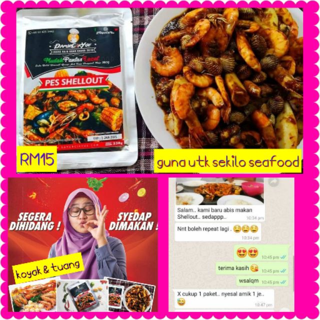 Semudah Abc Pes Shellout Wow Utk Sekilo Seafood 1 Pek Shopee Malaysia