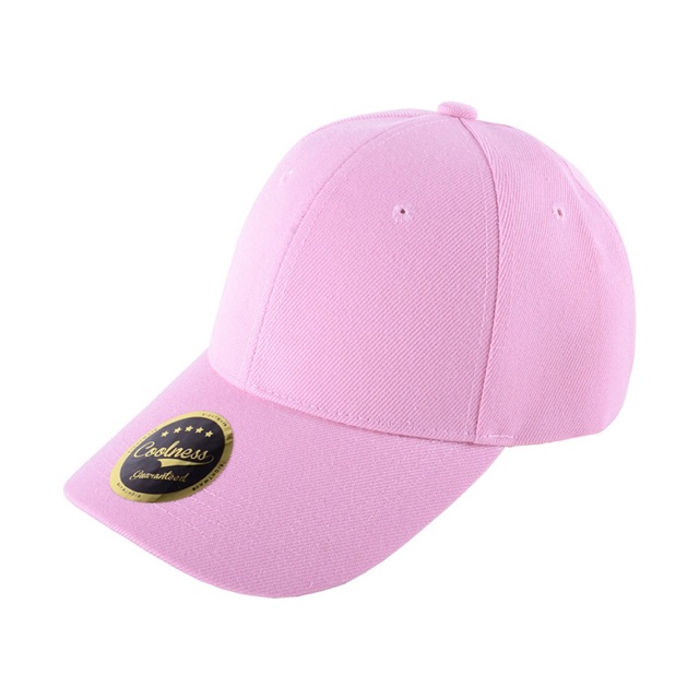 plain pink cap