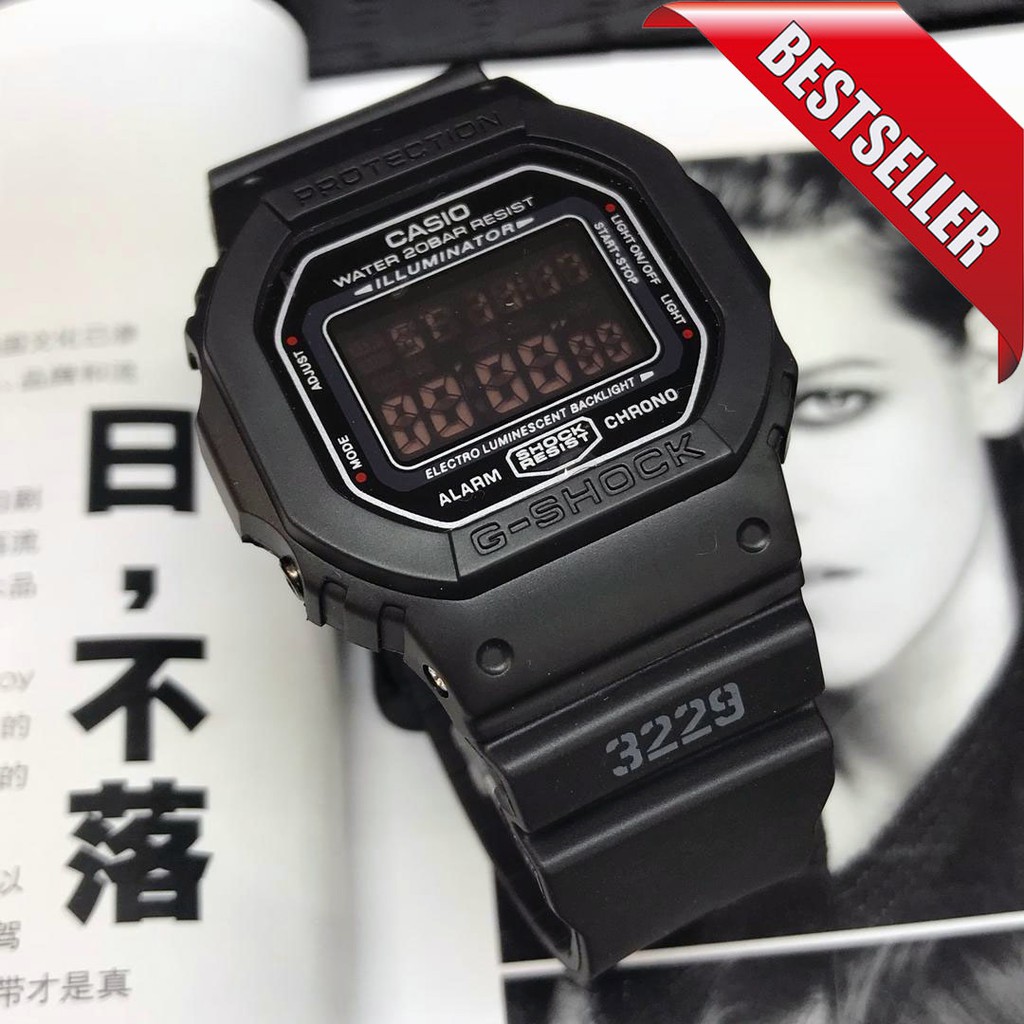 g shock 5600 black