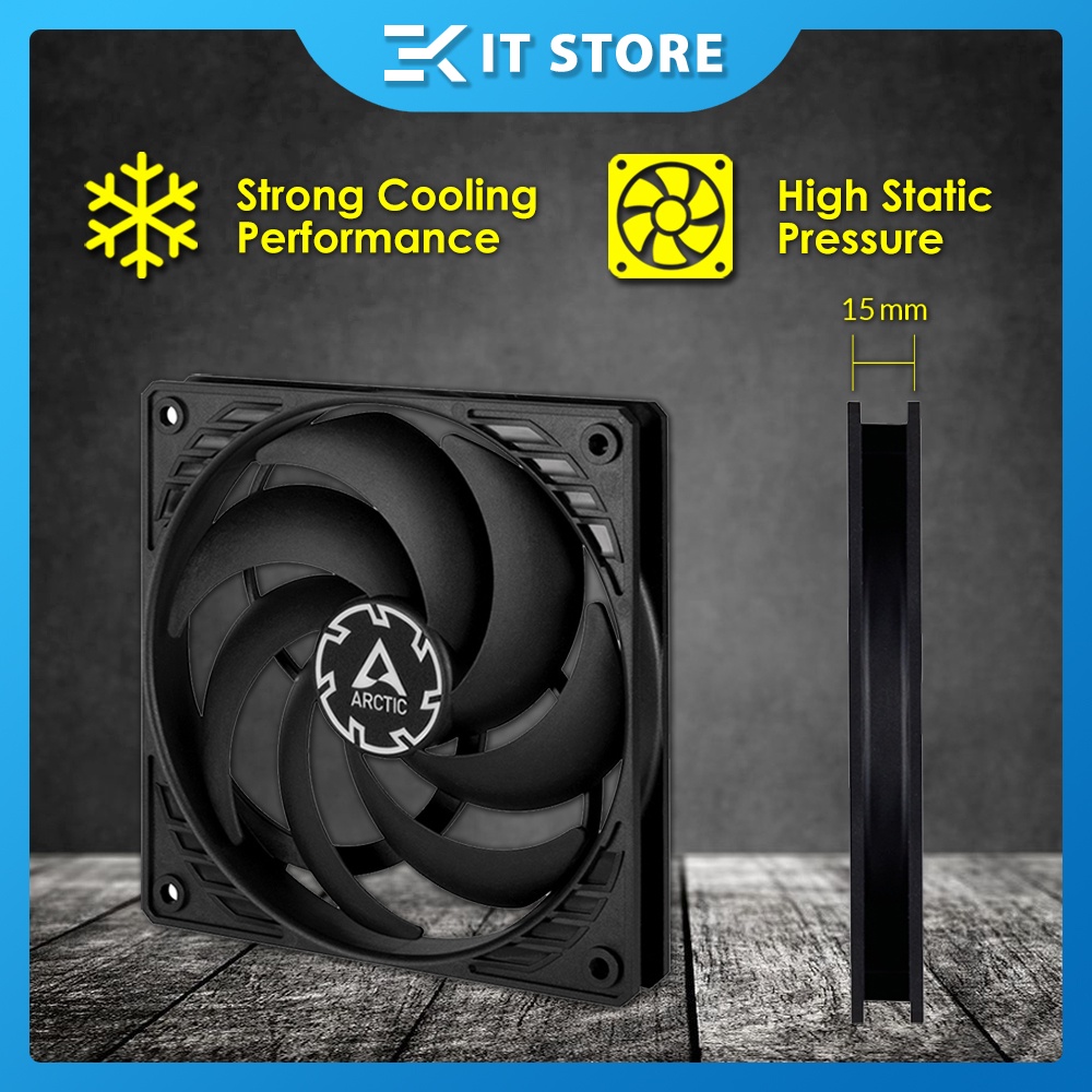 (Free Lubricant Oil) Arctic P12 SLIM PWM PST Case Cooling Fan