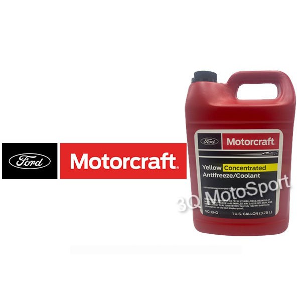 FORD Motorcraft YELLOW CONCENTRATED ANTIFREEZE/ COOLANT (3.78 LITERS
