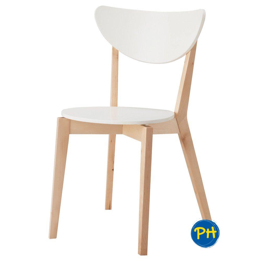 Ikea Nordmyra 403 513 12 Dining Chair White Birch Shopee Malaysia
