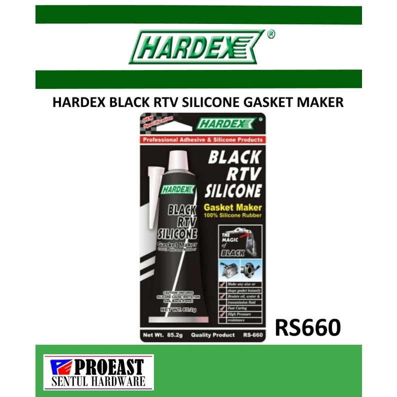 HARDEX Black RTV Silicone Gasket Maker / Gasket Sealer / Car Engine