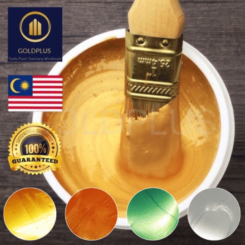 💥READY STOCK💥 (1kg) 24K Rome Gold Paint Water Based Gold Color Shopee