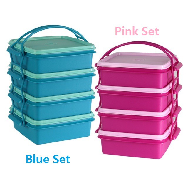 Tupperware Small Goody Box with Cariolier (4) 790 ML