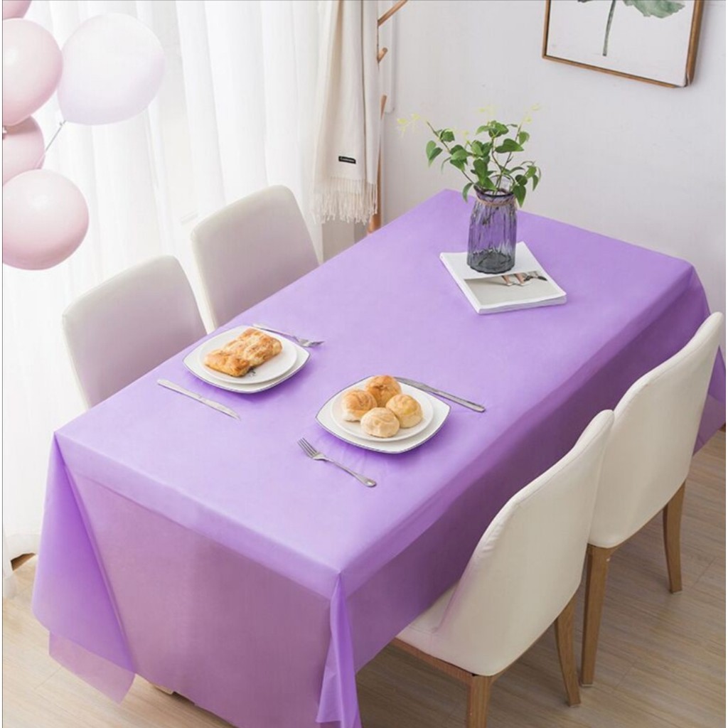 Disposable Table Cover for Party Plastic Table Cover (137cm*183cm ...