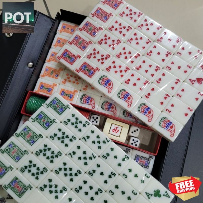 RUMMY / CINAMI / LAMI MAHJONG SET / MAHJONG Gaming Game For Travel