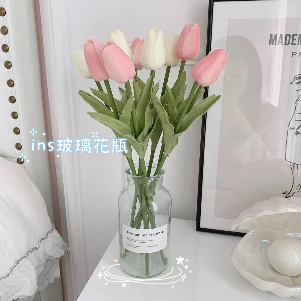 Floret Bottle北欧ins风格小花瓶水培透明玻璃鲜花插花瓶家居摆设拍摄道具 Shopee Malaysia