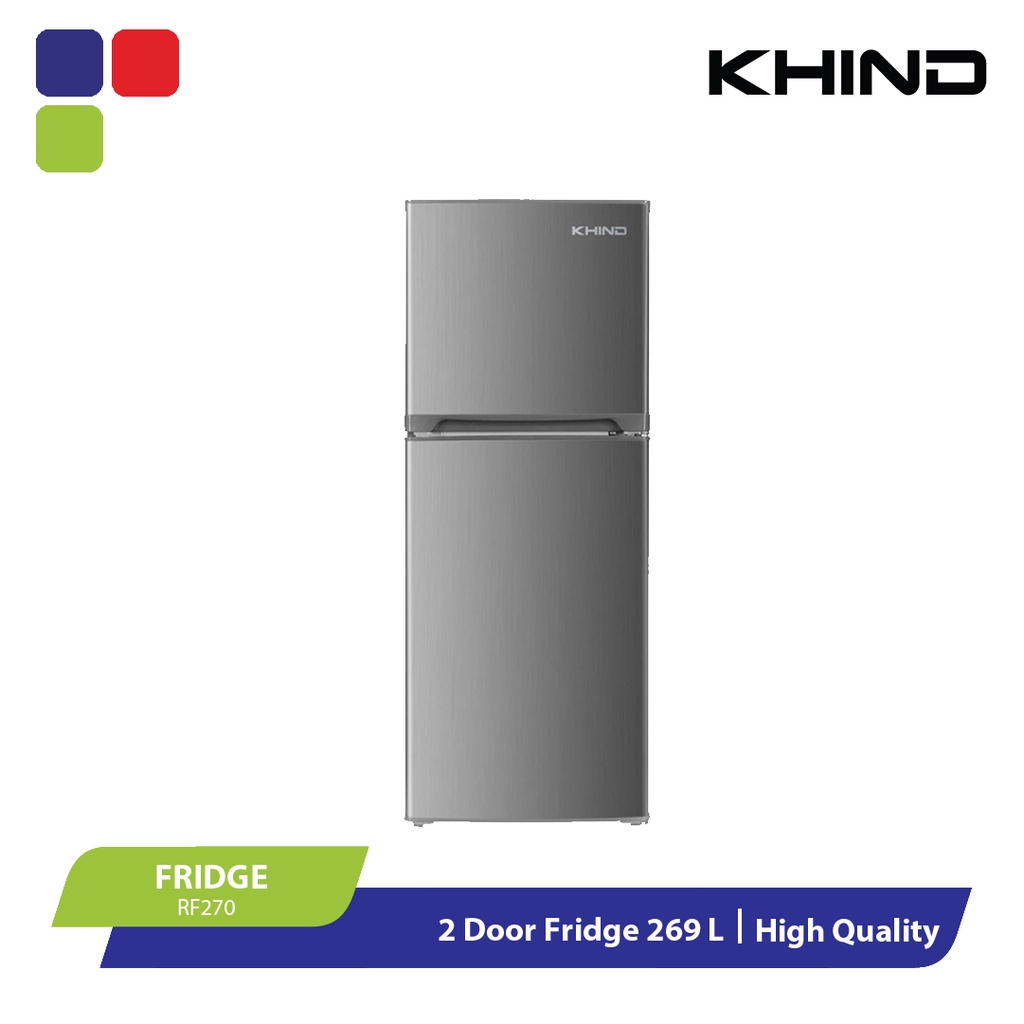 Khind 2Door Refrigerator RF270 (269L) Shopee Malaysia