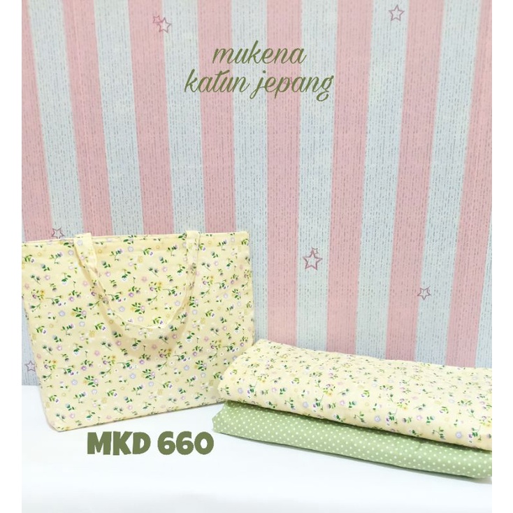 KATUN Japanese Cotton ORI Japan Design Tokai Senko Tiny Cute Flower Fresh Yellow Green Mkd660