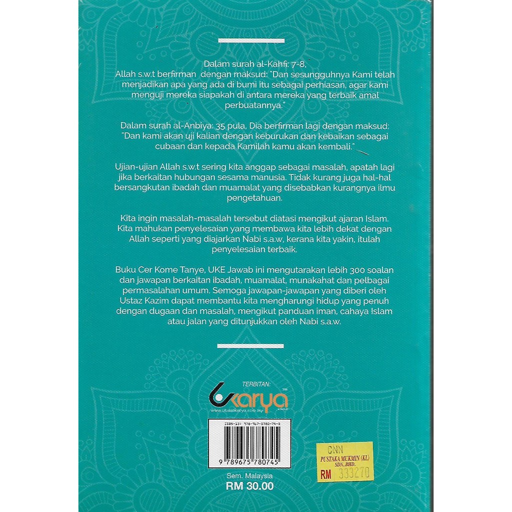 Best Seller Buku Himpunan Terbaik Cer Kome Tanye Uke Jawab Shopee Malaysia