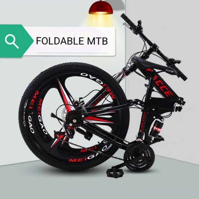 Macce Foldable Mountain Bike Bicycle 26 Inch Shopee Malaysia