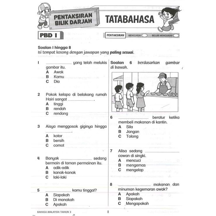 Latih Tubi Bahasa Melayu Tahun 3