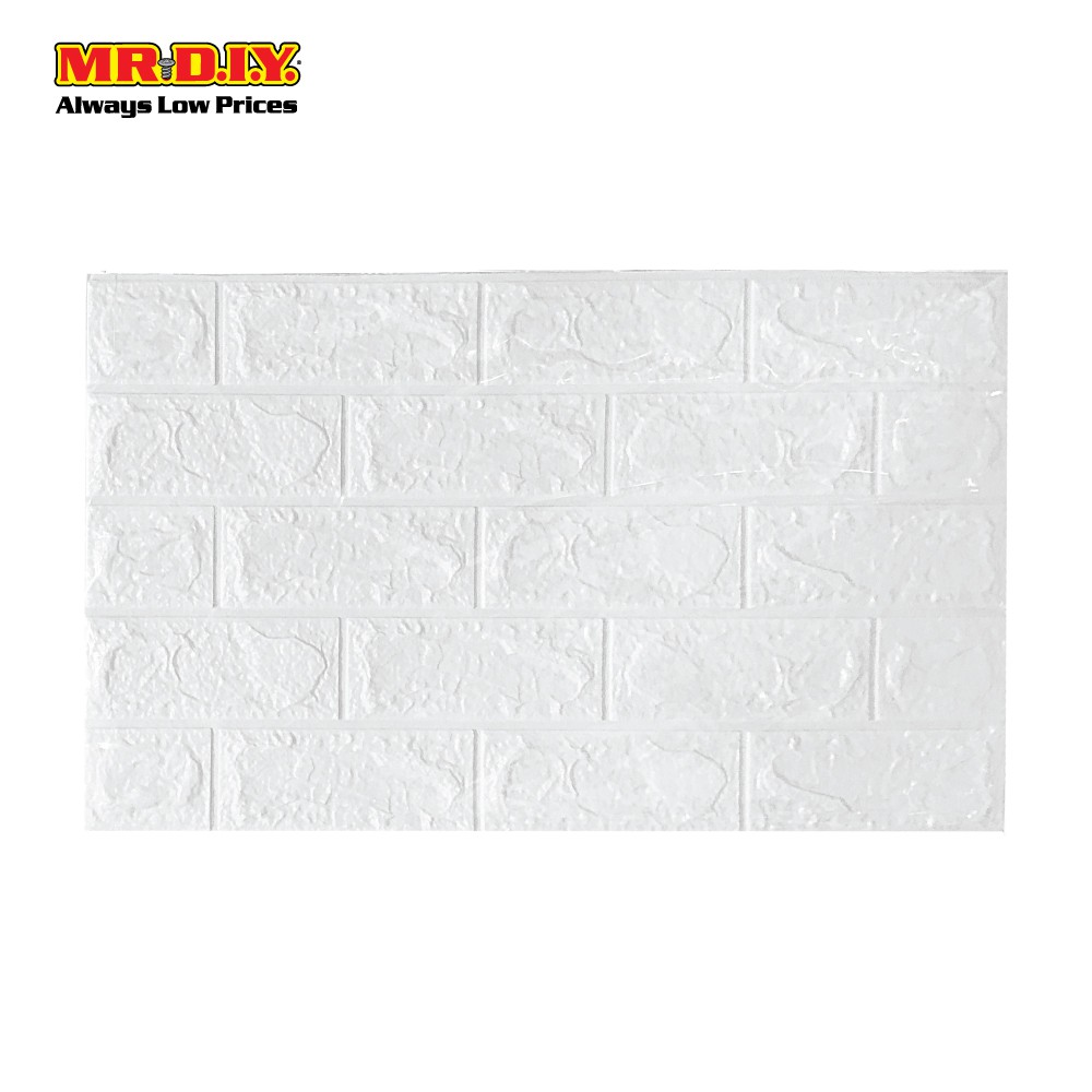 Mr Diy 3d Foam Brick Wall Sticker 70cm X 77cm Shopee Malaysia
