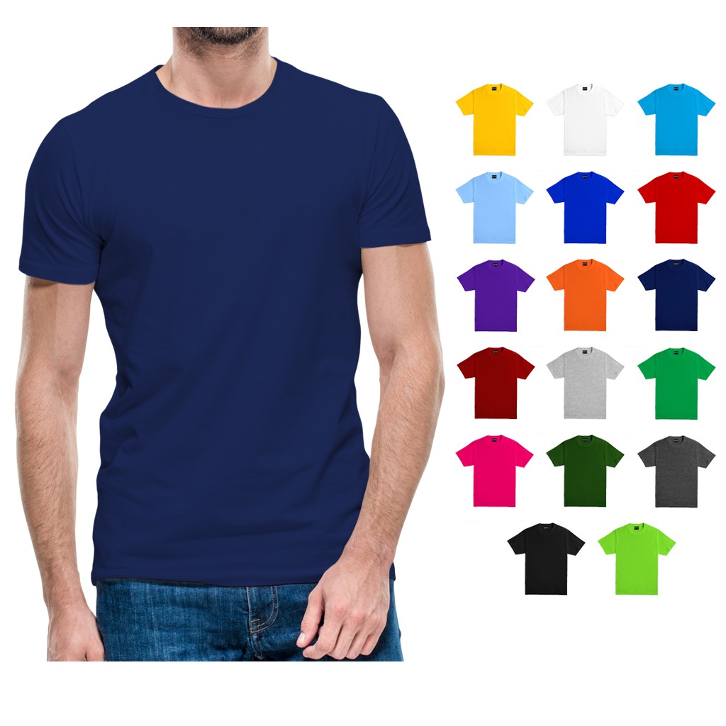 PLAIN NAVY BLUE TSHIRT HIGH QUALITY BAJU KOSONG MURAH SIZE XS-5XL