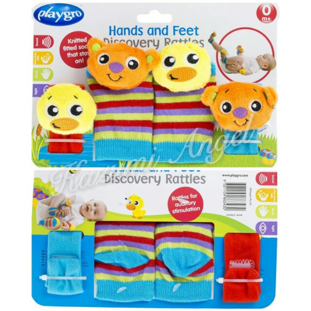 playgro hands and feet discovery rattles